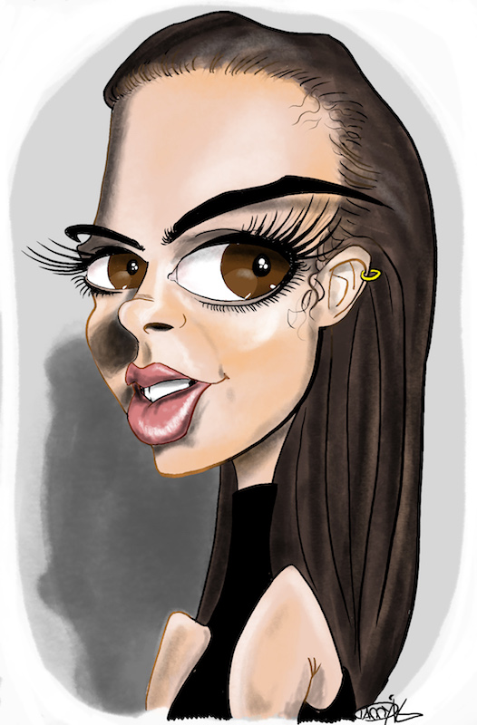 Caricature of Gal Gadot