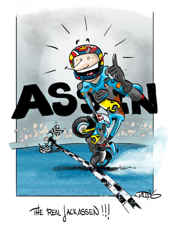 Jackass Jack Miller wins MotoGP race in Assen