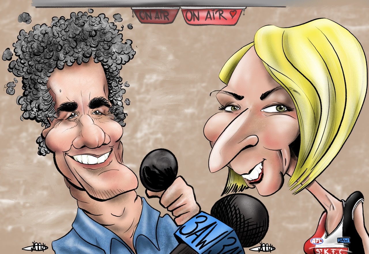 Grubby and Dee Dee caricature